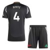 Arsenal White 4 Matchtröjor Barn Borta Fotbollströja 2024-25